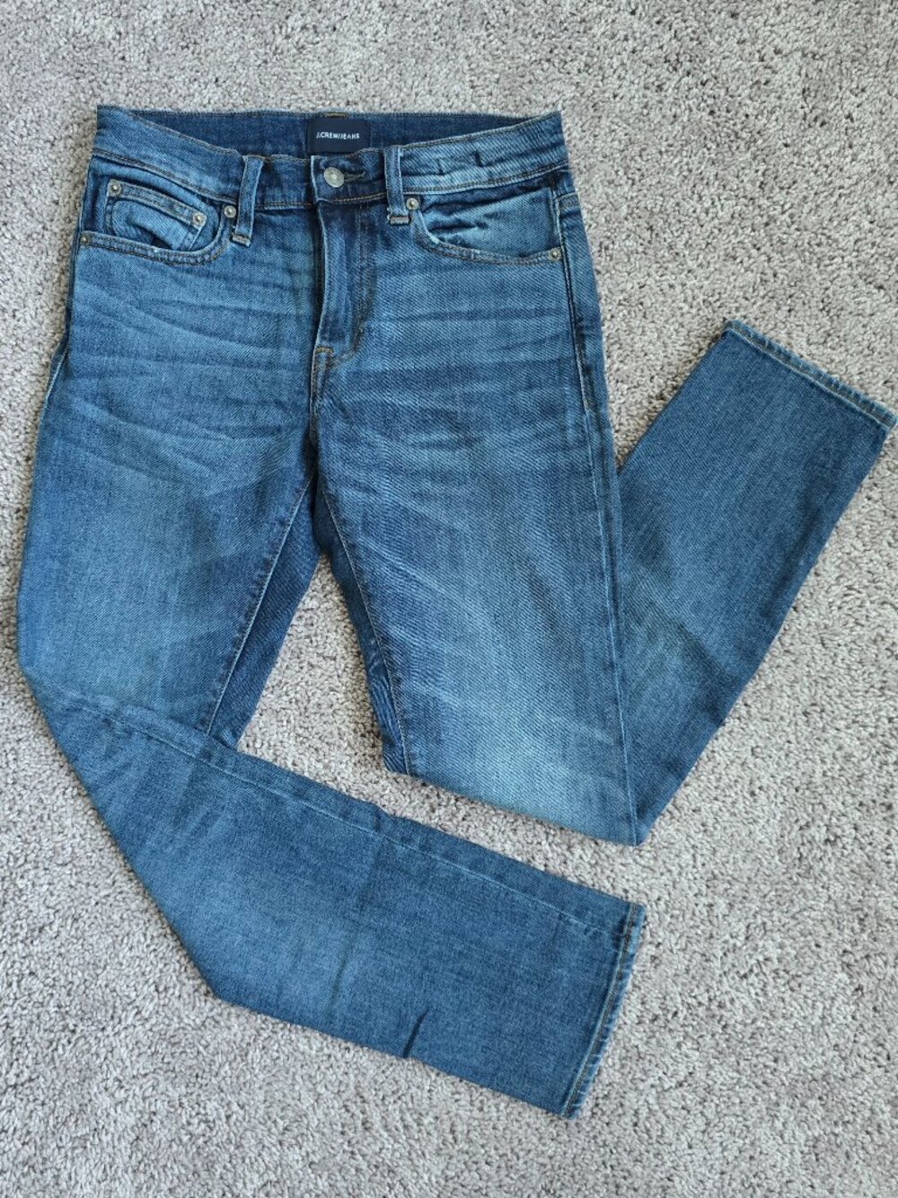 J.Crew 484 Slim Fit Jeans Mens 28x30 Japanese Kurabo Denim Blue Wash J5026